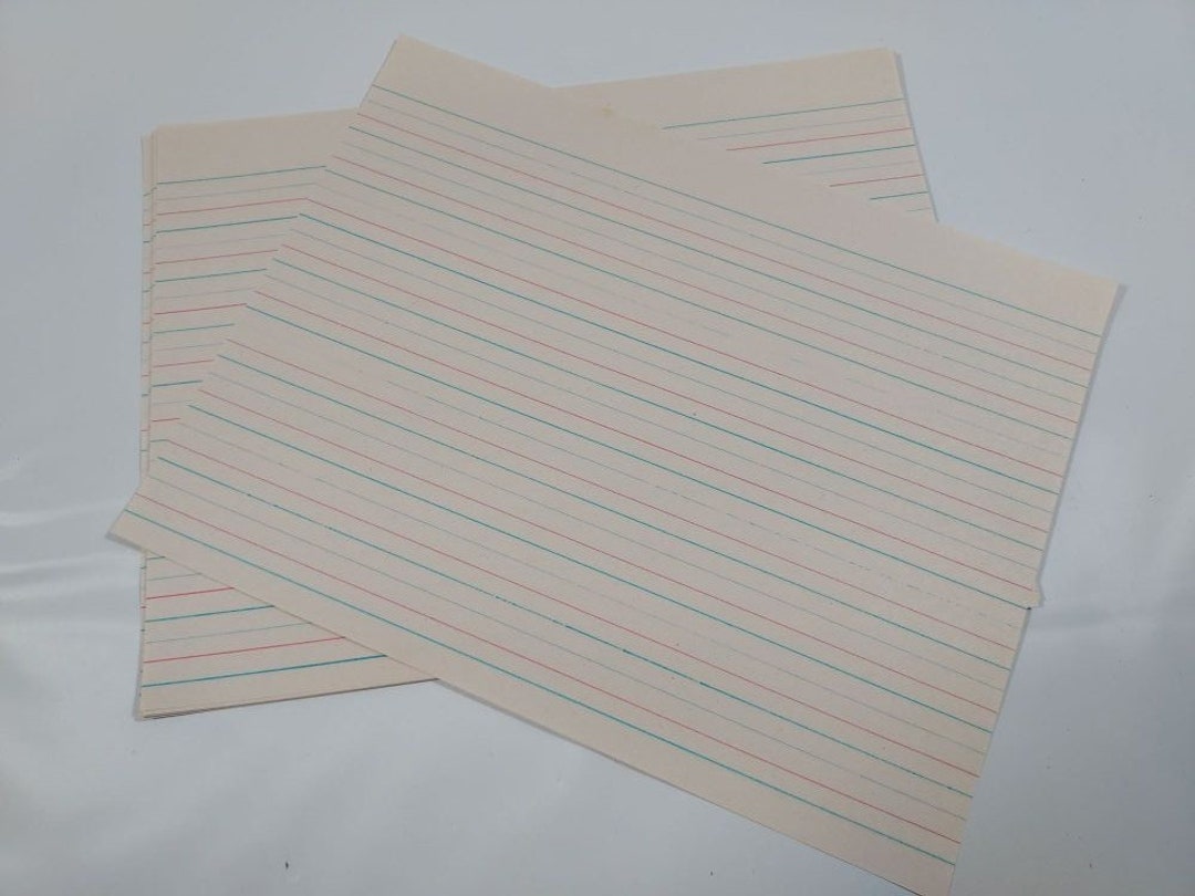 Full Set of 20 Vintage Handwriting Paper / Handwriting Tablet Collage Paper / Junk Journal