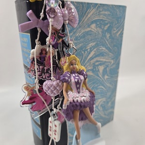 Vintage 90&#39;s Barbie McDonalds Toys Chunky Junk Journal Charms / Handmade Bookmarks