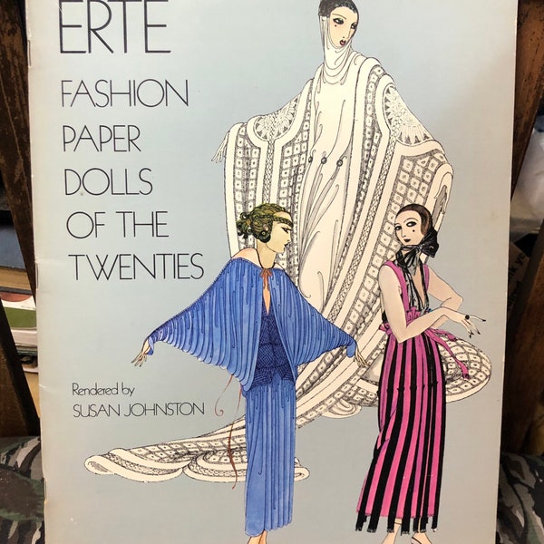 Erte, 1978, Uncut Fashion Designer Paper dolls