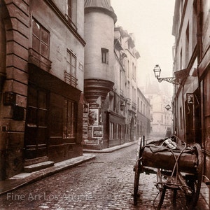 Eugene Atget Photo "Rue Hautefeuille, Paris" 1898, 13x19"