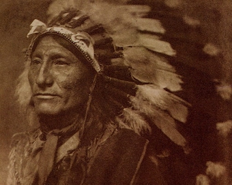 Gertrude Kasebier Photo, "Whirling Horse", 1901, American Indian