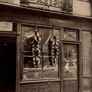 Eugene Atget Photo, Cobblers Shop, Paris, 1910-1920
