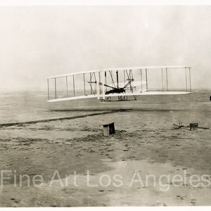 Photo of the Wright Brothers First Flight, Kitty Hawk, 1903