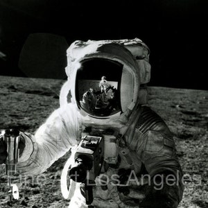 NASA photo, astronaut Alan Bean on the moon, Apollo 12, photo by Pete Conrad