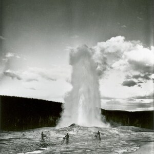 F. Jay Haynes Photo of Old Faithful, Yellowstone National Park