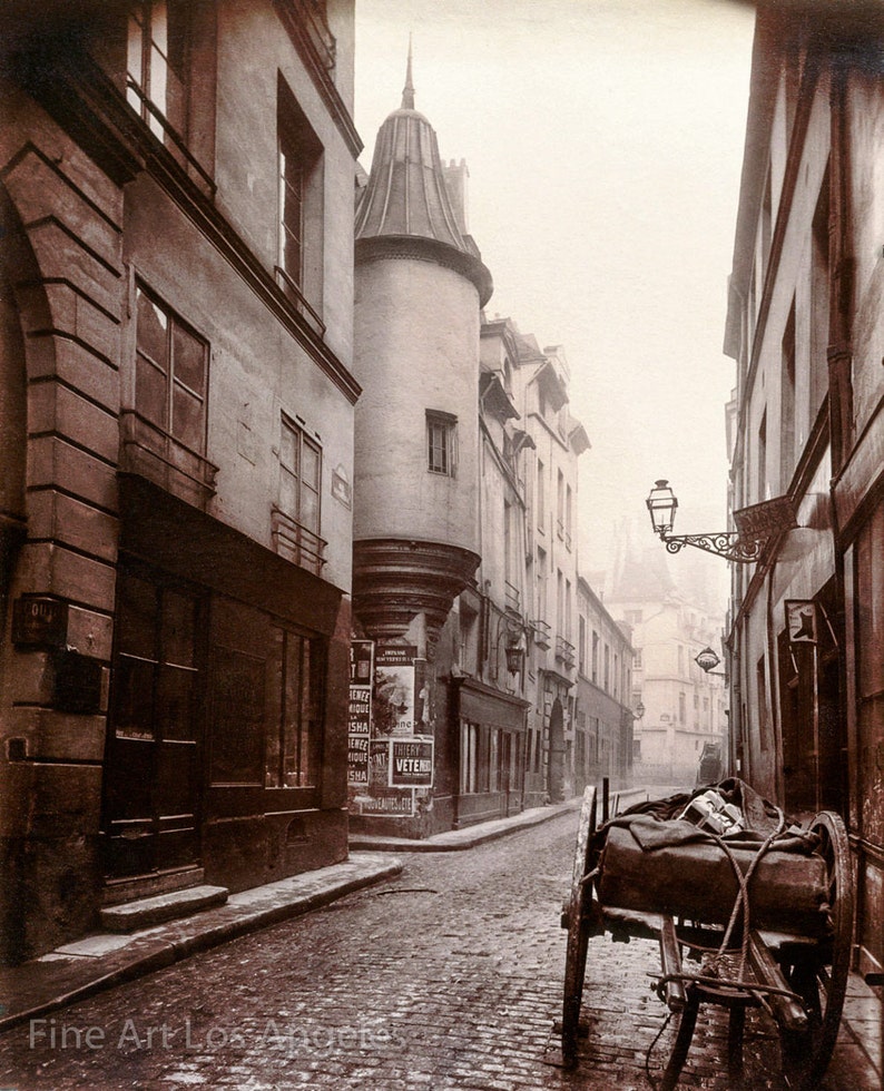 Eugene Atget Photo Rue Hautefeuille, Paris 1898 image 1