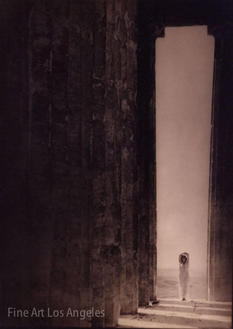 Edward Steichen Photo, "Isadora Duncan in the Parthenon, Athens" 1921