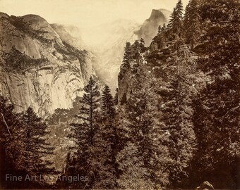 Eadweard Muybridge Photo, Valley view of Half Dome, Yosemite, 1870s