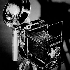 Morley Baer photo, Speed Graphic camera, 1940s