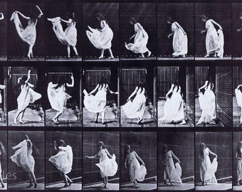 Eadweard Muybridge Photo, Motion Study, Woman, Expressive Movement