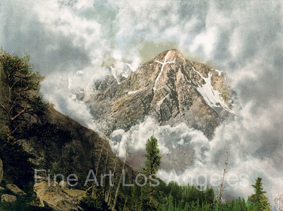 William Henry Jackson Photo, The Mt. Holy Cross, Colorado, 1870s, chromograph