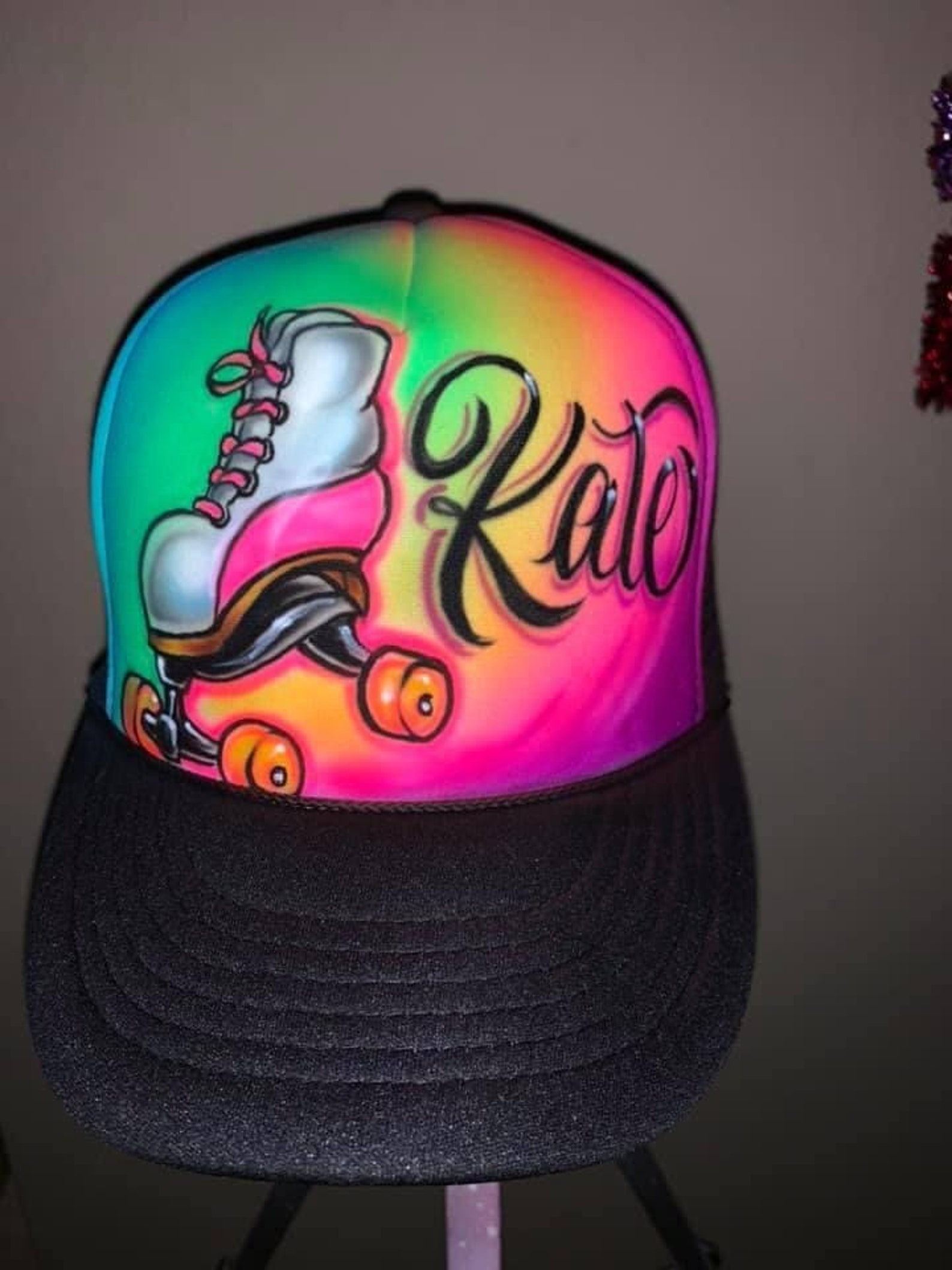 Airbrushed Roller Skate Etsy