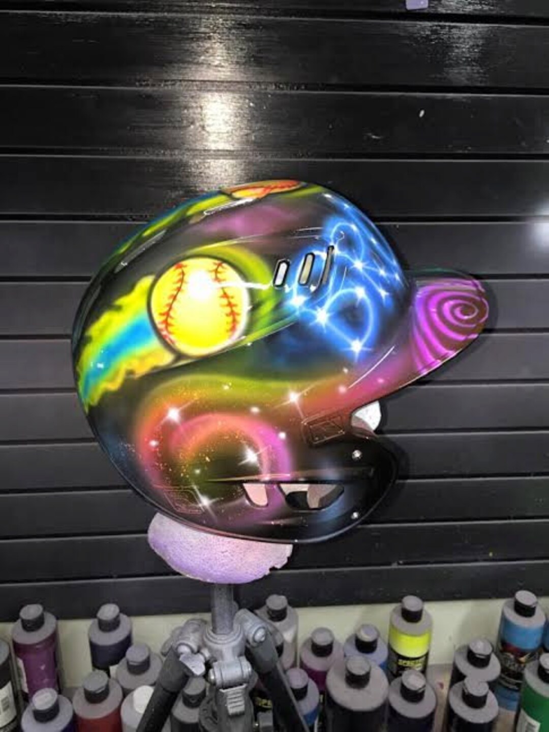 Airbrushed Batting Helmet Etsy