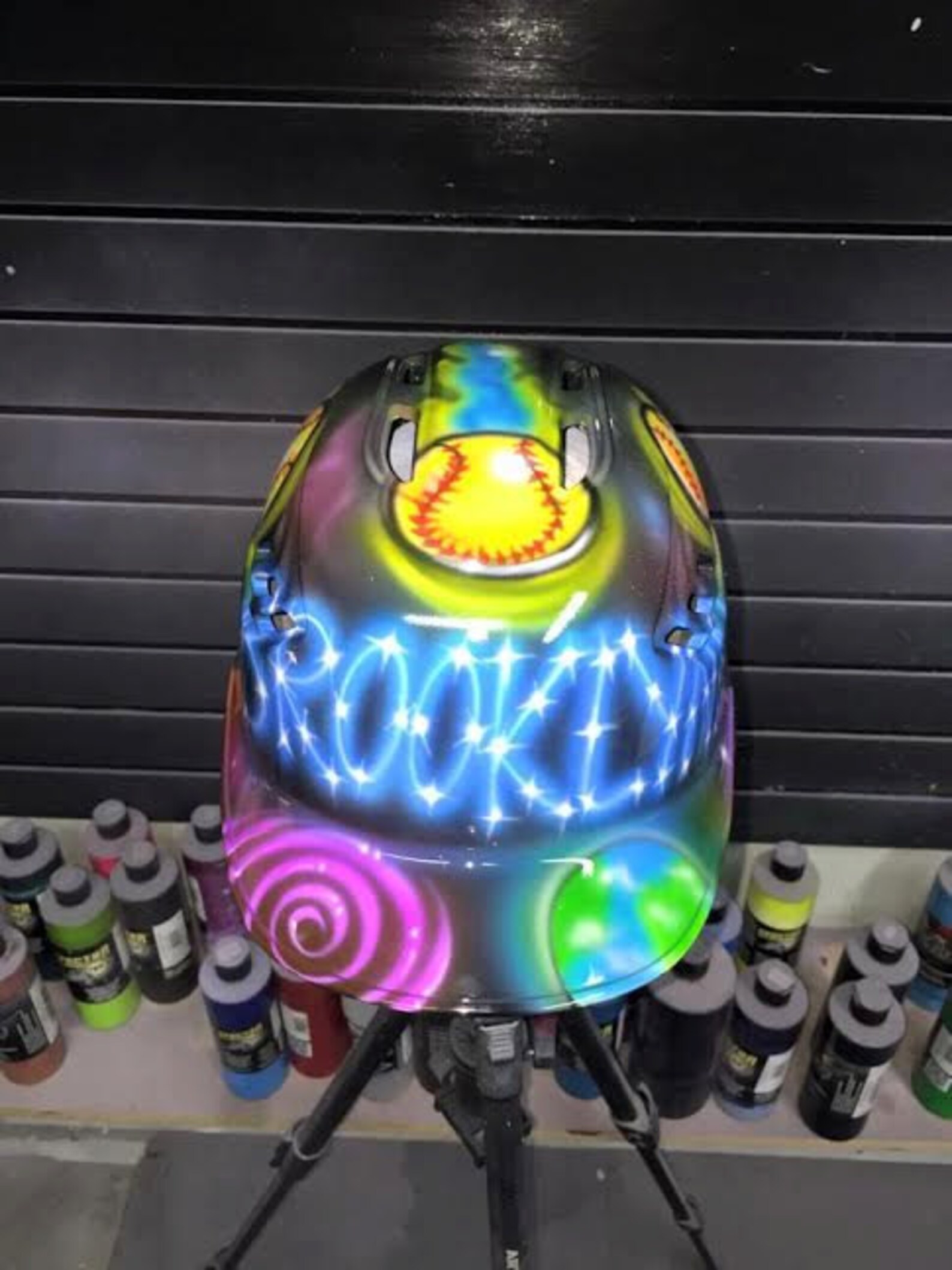Airbrushed Batting Helmet Etsy