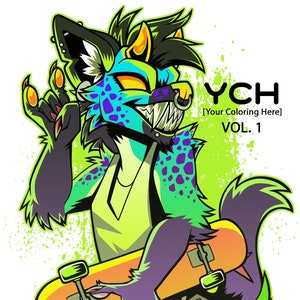YCH: Your Coloring Here | An Anthro / Furry Digital Coloring Book and Lineart Bases