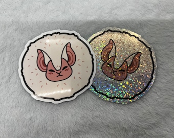 Paolumu Monster Hunter Chibi Headshot 3" Glossy or Holographic Sticker