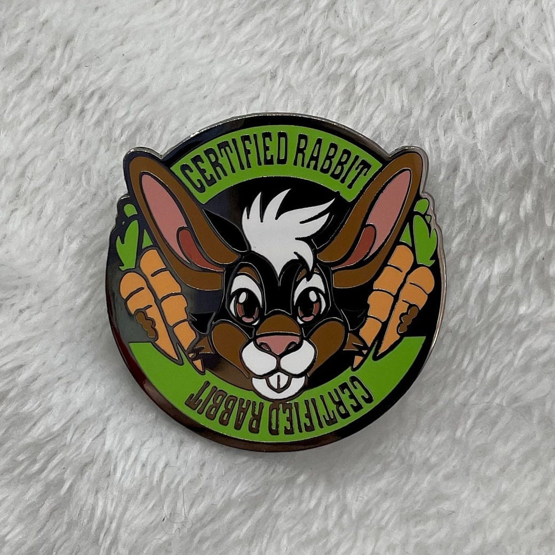 Certified Rabbit Pin, 1.5