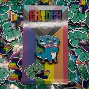 Transgender Prydra - Cute LGBTQ+ Hydra Hard Enamel Pride Flag Pins and Stickers