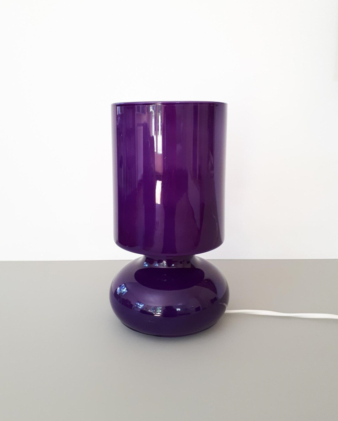 Purple IKEA LYKTA Glass Mushroom Table Lamp Ikea Typ B0401 Etsy