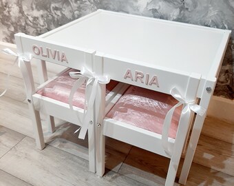 personalised kids table and chairs