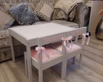 personalised table and chairs for toddlers