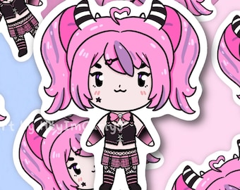 Ironmouse VTuber Vinyl Sticker | waterproof, cute laptop sticker, for water bottles, cute gifts, vtuber sticker