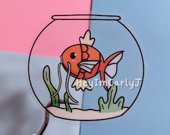Magikarp Bowl Sticker | cute gifts, waterproof sticker, water bottle sticker