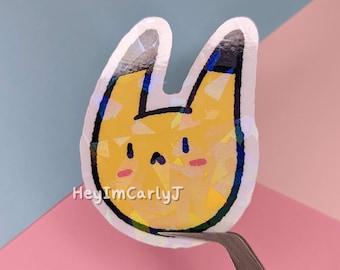 Derpy Pika Sticker | cute gifts, waterproof sticker, water bottle sticker