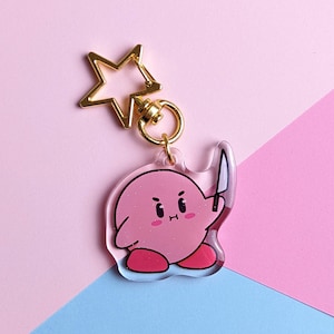 Knife Kirby Charm | Kirby keychain, kirby charm, cute charm, kirby gifts