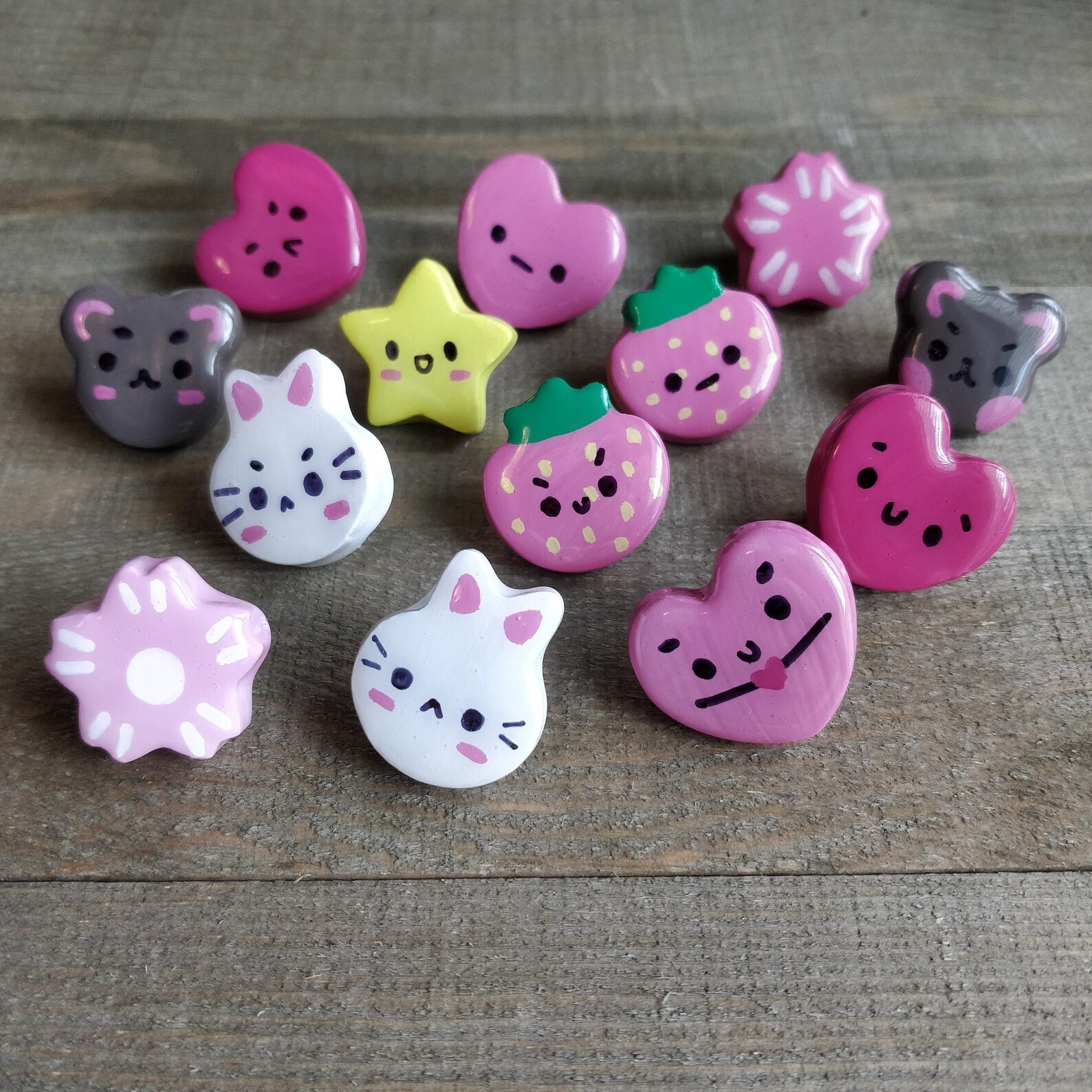 Handmade Clay Pins Etsy