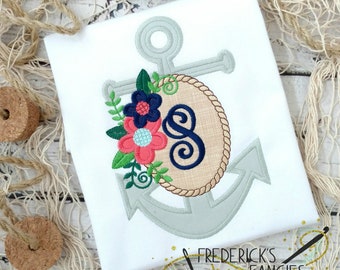 Girls Anchor Shirt - summer shirts - cruise shirts - cruise t-shirts - monogrammed - girls nautical outfit -