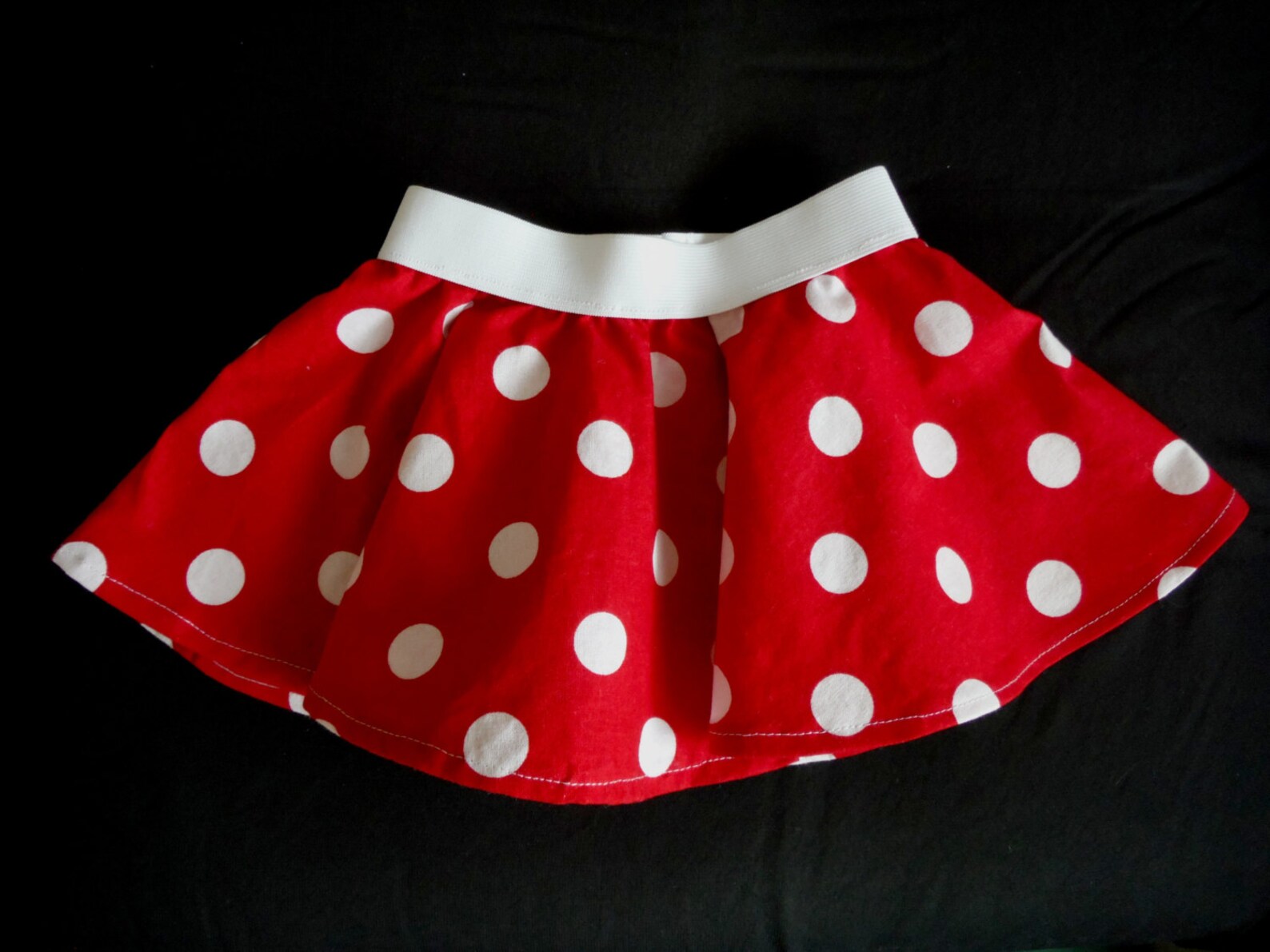 Red polka dot skirt Polka dot Skirt Pink or Red Skirt Etsy