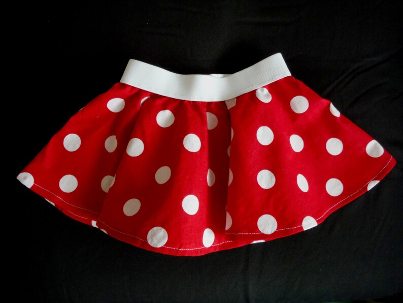 Red Polka Dot Skirt Polka Dot Skirt Pink or Red Skirt Etsy