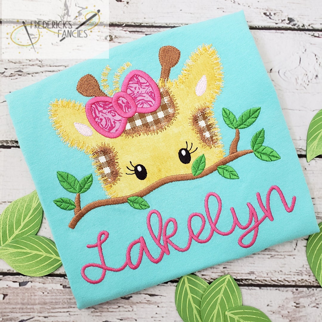 Girls Giraffe Shirt Giraffe Outfit Zoo Shirt Giraffe Etsy