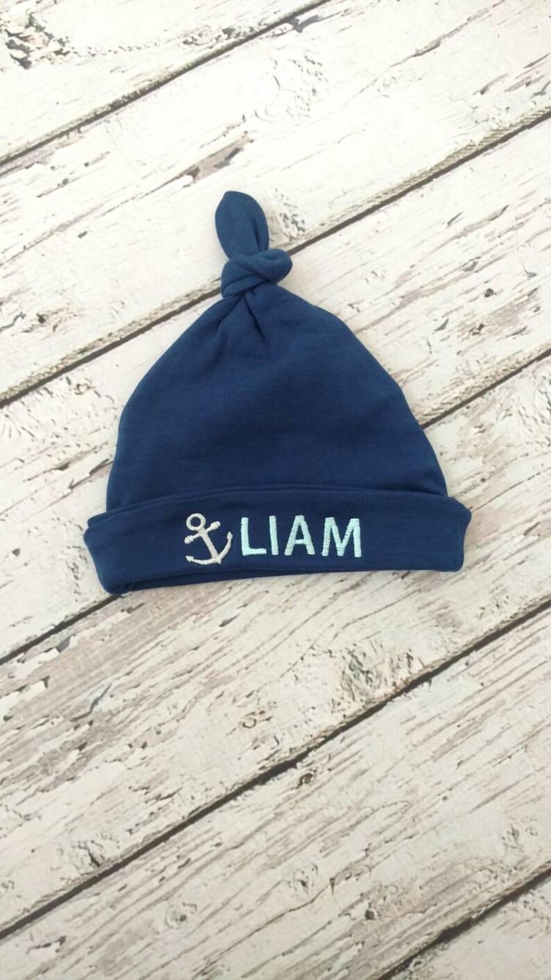 Personalized Baby Hat Monogrammed Infant Hat Baby Beanie Etsy