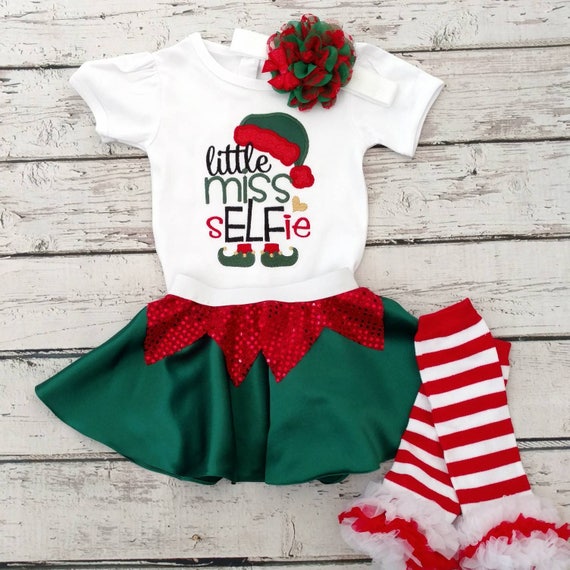 my first christmas elf outfit