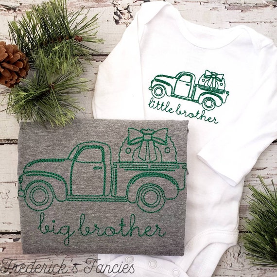 Brothers Christmas Shirts Big Brother Little Brother Outfits