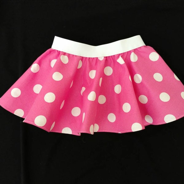 Pink Polka Dot Skirt - pink polka dot outfit