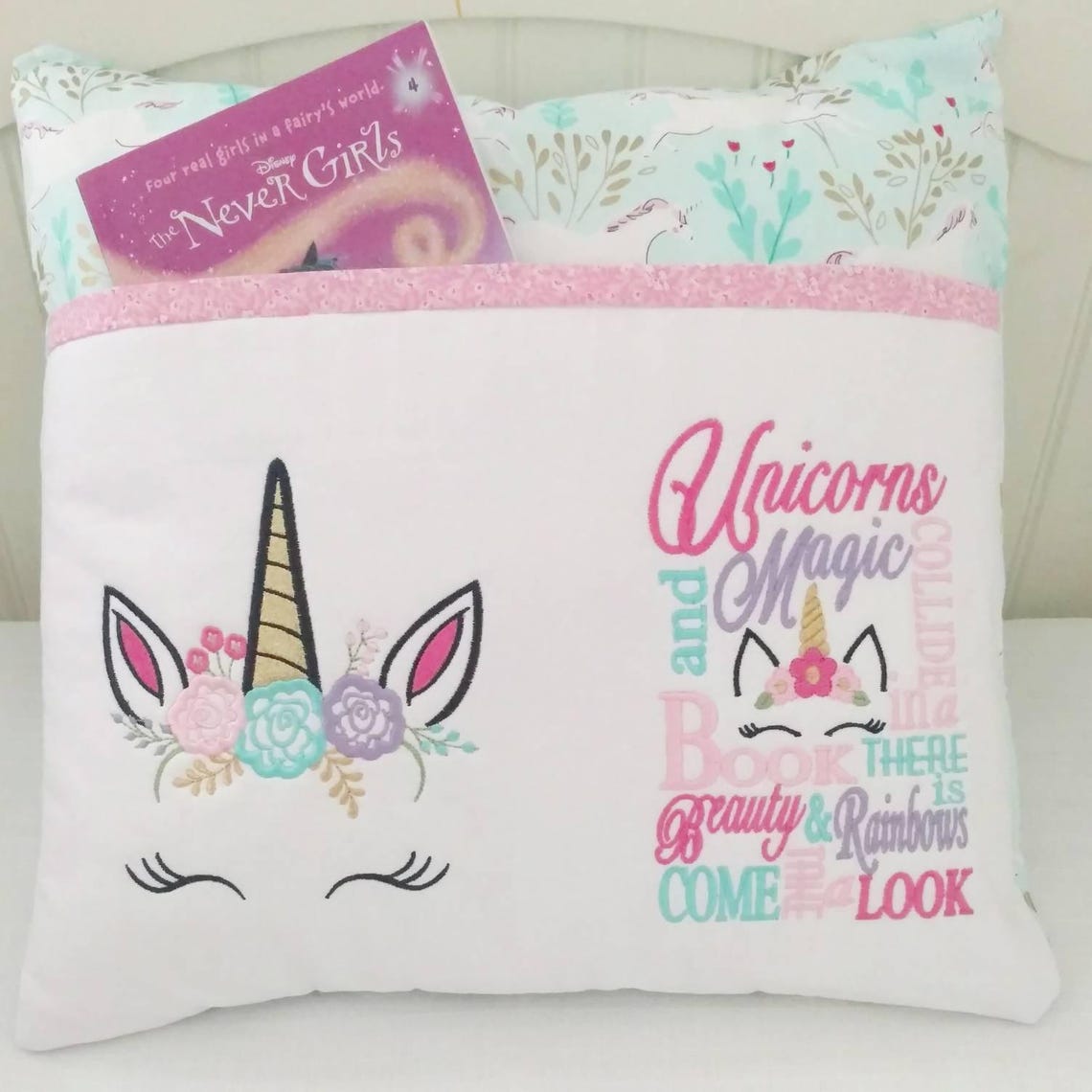 Unicorn Reading Pillow Reading Pillow Unicorn Gifts Etsy