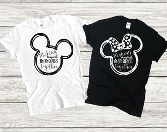 Making magical memories SVG, ditigal download, Mickey, Minnie, cut file, silhouette, cricut