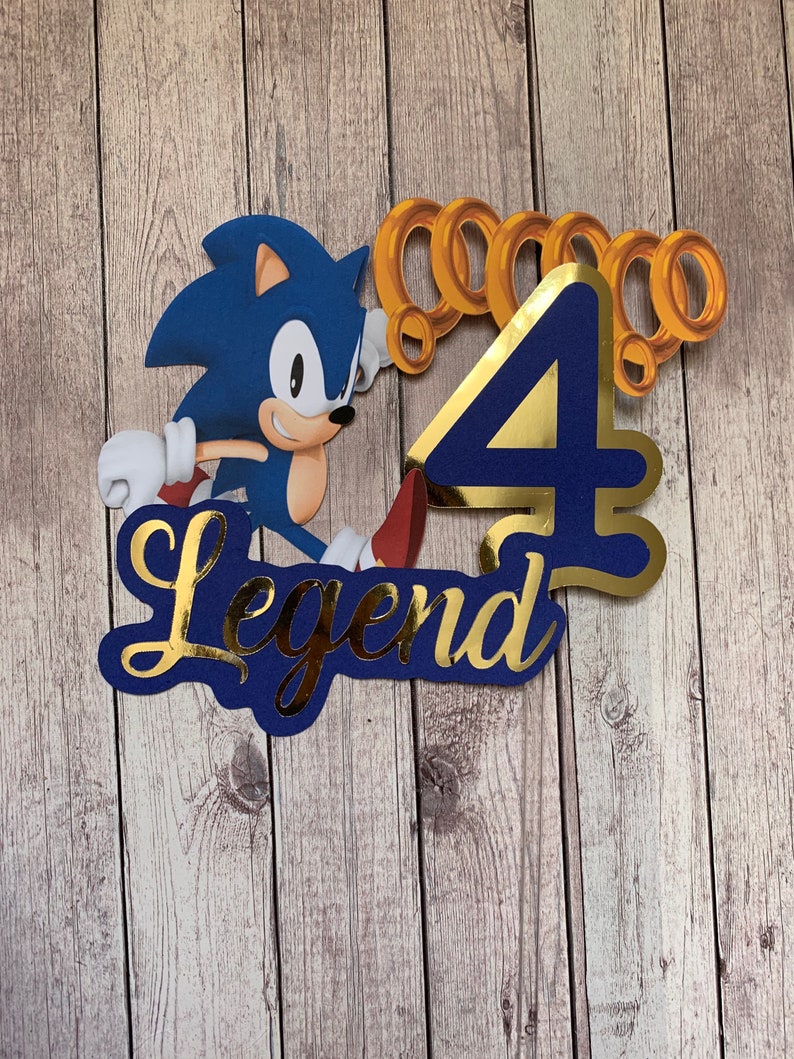 Sonic the Hedgehog Cake Topper