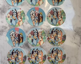 Bluey Edible images for cake and cupcakes/ Bluey cake/ Bluey cupcakes/ Bluey treats/ bluey birthday/ Bluey Topper