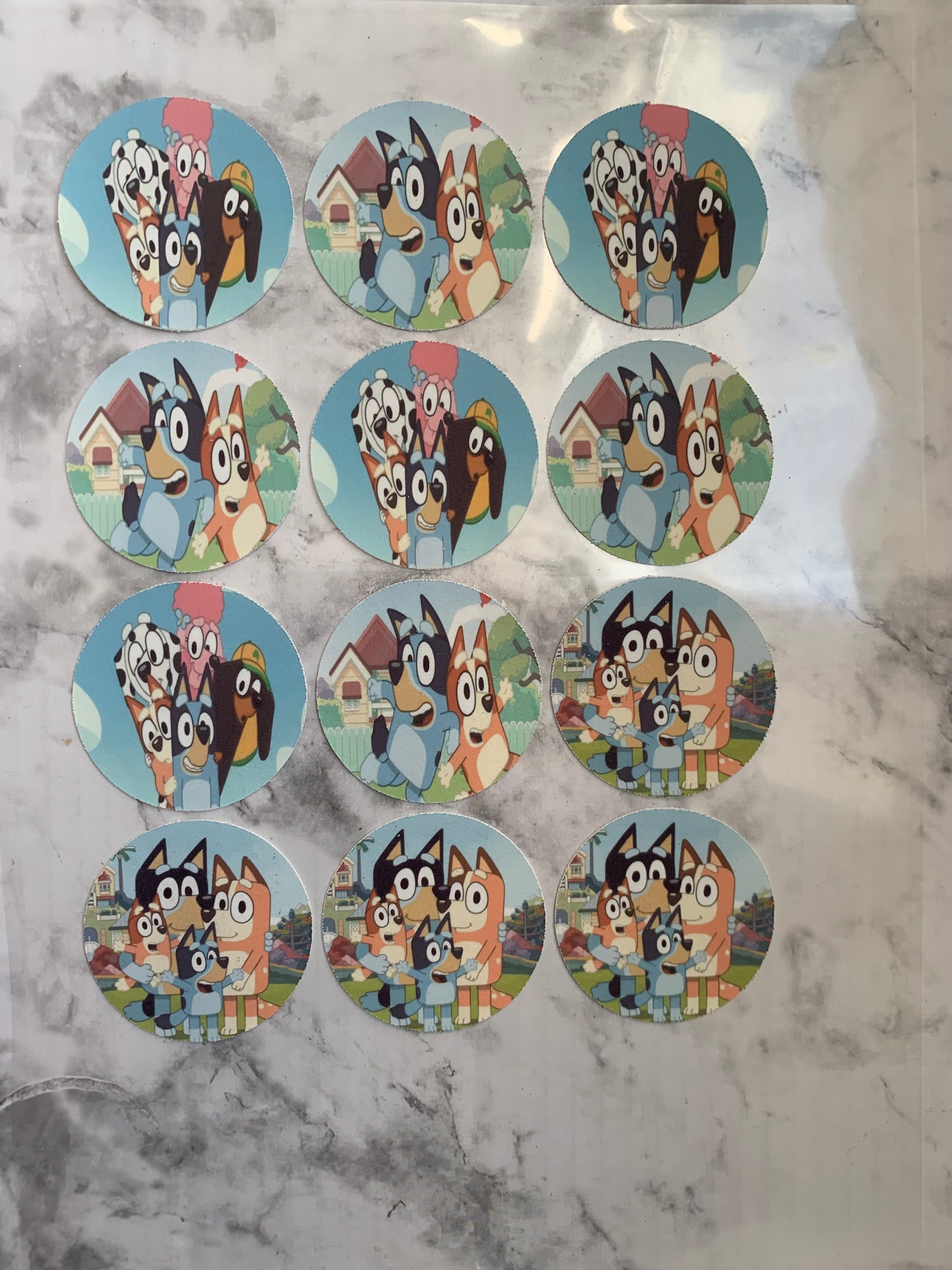 12 Edible Frosting Circles