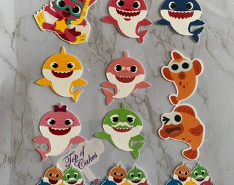 Baby Shark Cake Topper Etsy Baby Shark Cake Topper Etsy