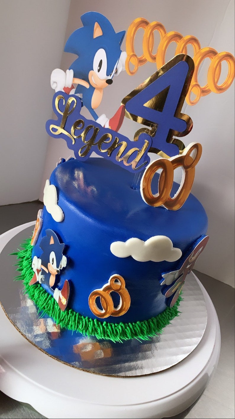 Sonic the Hedgehog Cake Topper