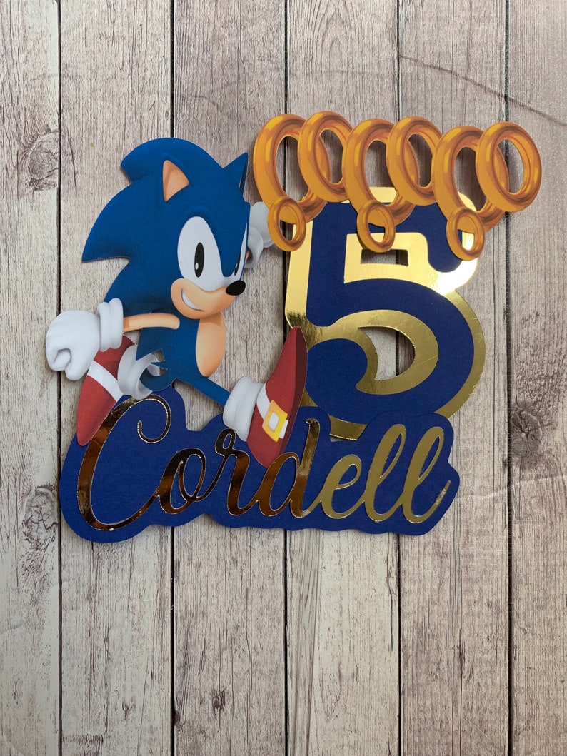 Sonic the Hedgehog Cake Topper