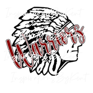 Indian Warrior Head Digital PNG Download File