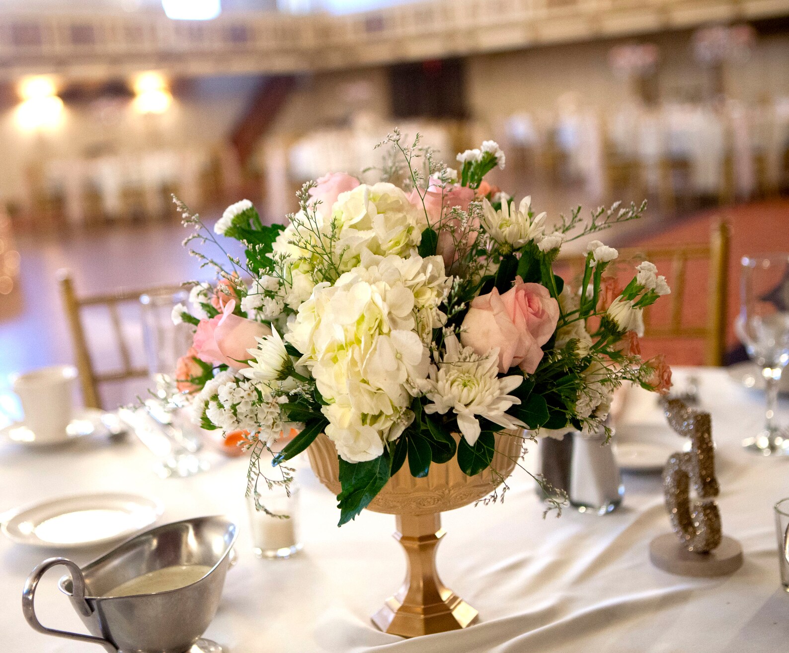 Pedestal Vase Gold Pedestal Vase Centerpiece Wedding Flower Etsy