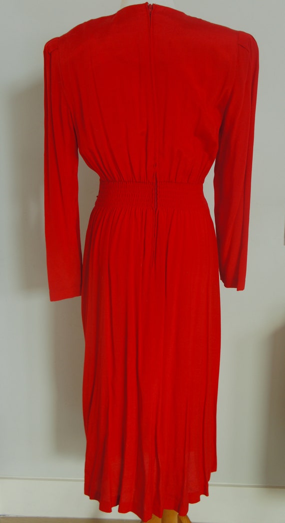 Embellished 80s-does-40s dress - image 8