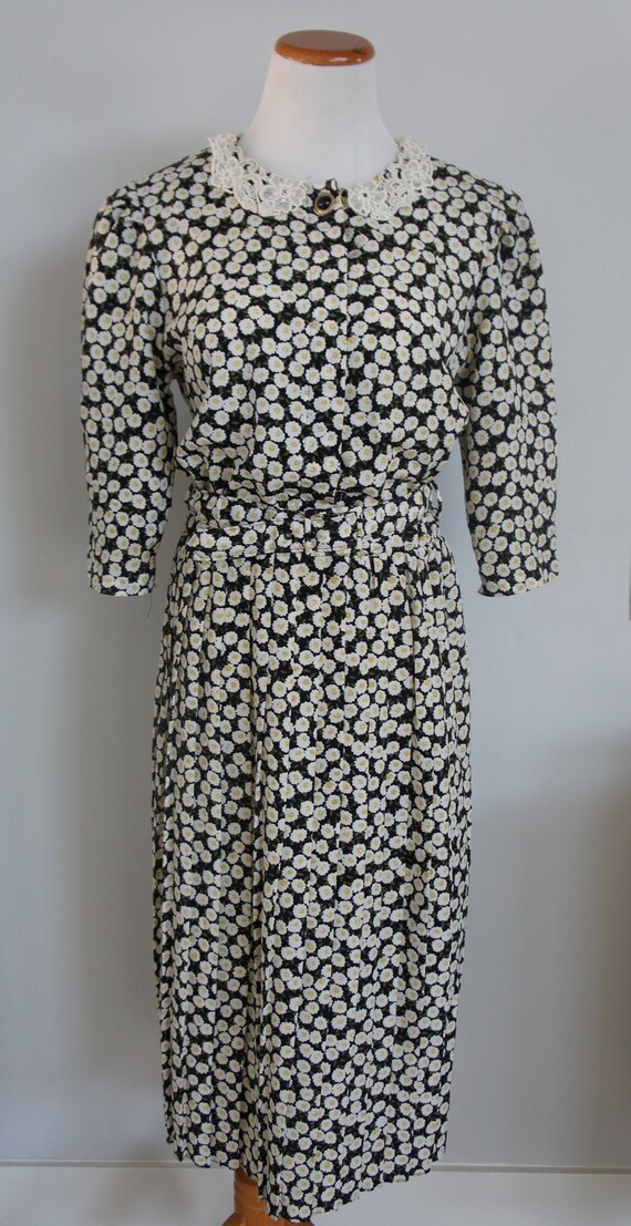 Daisy Print Prairie Dress